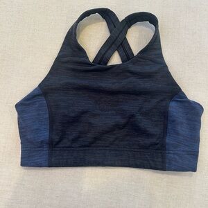 Outdoor Voices Black and Blue Sports Bra